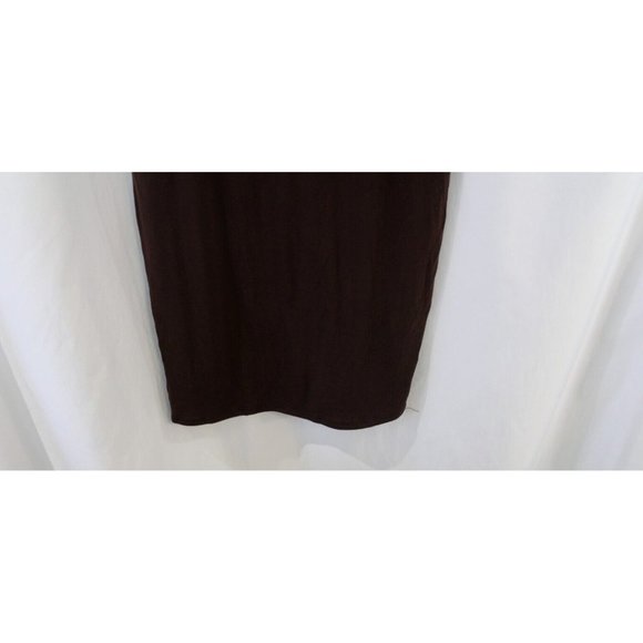 NWT See You Monday Womens Juniors Brown Short Sleeve Stretch Dress XS - Picture 3 of 5